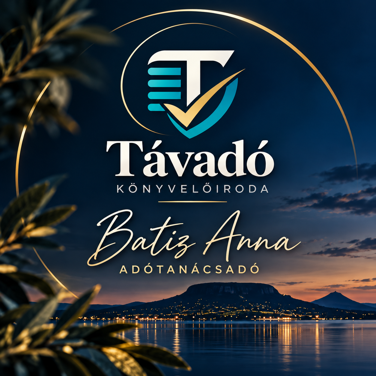 Távadó Könyvelőiroda, Batiz Anna adótanácsadó – balatoni arculati kép